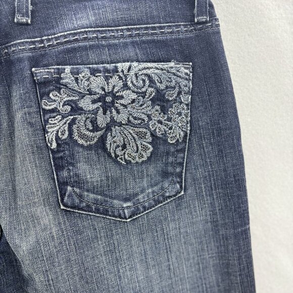 Lucky Brand Classic Rider Bootcut Jeans 6/28 Women’s Dark Wash, Mid-Rise Vintage - Picture 6 of 16